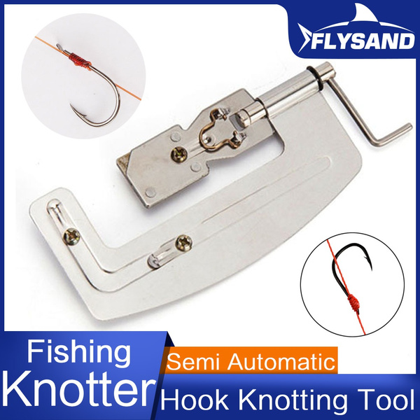 Automatic Fishing Hook Binding Machine Stainless Steel Fishing Hook Knotter  Tying Fishing Tying Device : : Sports & Outdoors