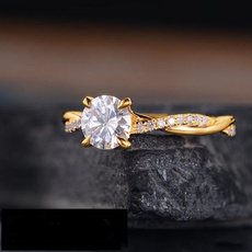 Infinity, Diamond Ring, Engagement, 14k Gold