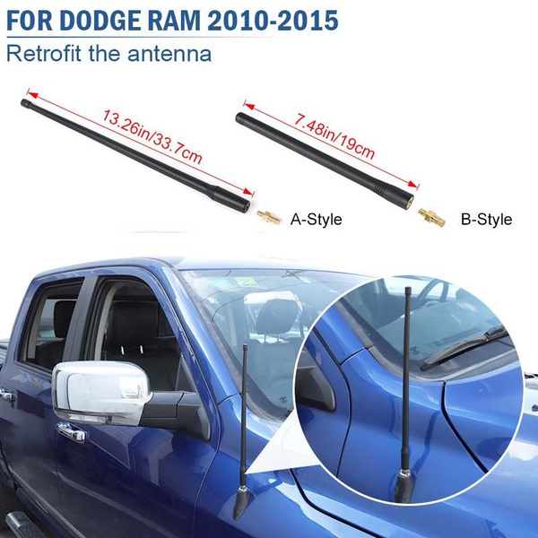 Modified Radio Antenna Car Front Side Metal Aerial Antenna for Dodge