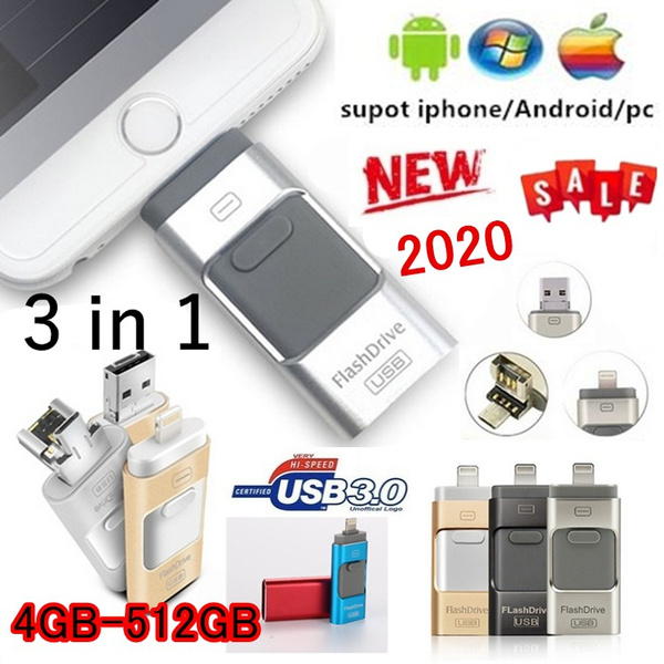 Universal 3-in-1 USB Drive For Mobile Phone And Computer