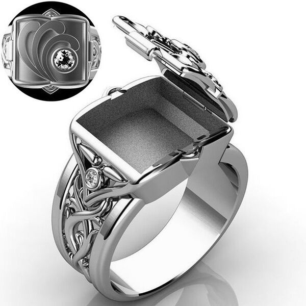 Mens Fashion Viking Ring Punk Stainless Steel Rings Party Jewelry