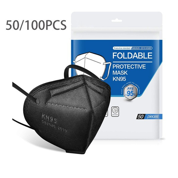 50/100pcs KN95 Face Mask , 5 Layers Cup Dust Mask, Protection Masks