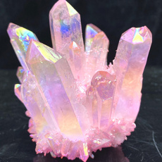 pink, pinkelectroplatingcrystalcluster, crystalcluster, crystalcollection