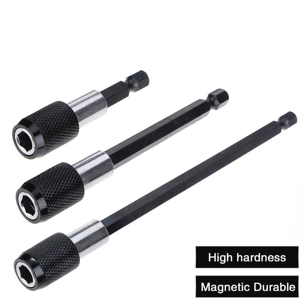 1/4 Inch Hex Shank Quick Release Screwdriver Magnetic Bit Holder with ...