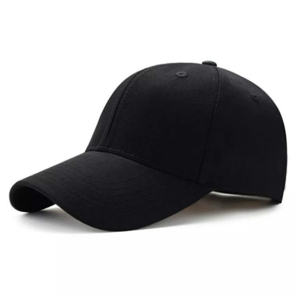 Black Cap Solid Color Baseball Cap 