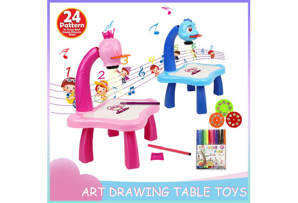 1set Boys toyMini Drawing Projector Drawing board for Kids, Trace