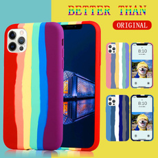 case, rainbow, Phone, Silicone