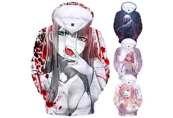 DARLING in the FRANXX Zero Two 3D Printed Hoodie Sweatshirts Men