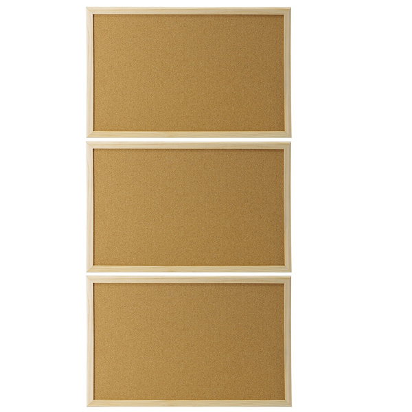 3pcs Display Cork Board Practical Modern Simple Framed Cork Board   5fdafa83134e620283b1881d Large 