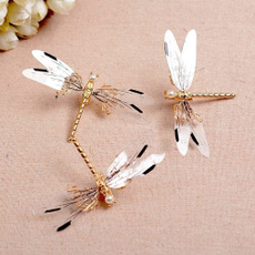 dragon fly, Barrettes, bridalheaddre, Jewelry