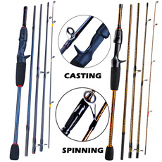 portablefishingrod, Fiber, fishingrod, baitcasting