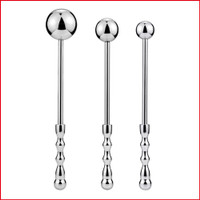 1PC Long Double Ended Anus Butt Plug Wand Single Bead Ass Anal