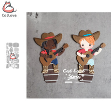 stencil, catlovecraft, Cowboy, die