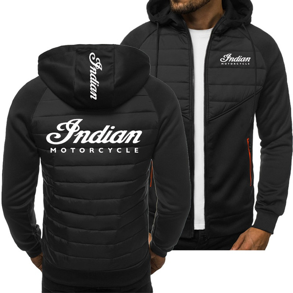 Indian Motorcycle Jacket Men's Hoodies Casual Sports Design Winter