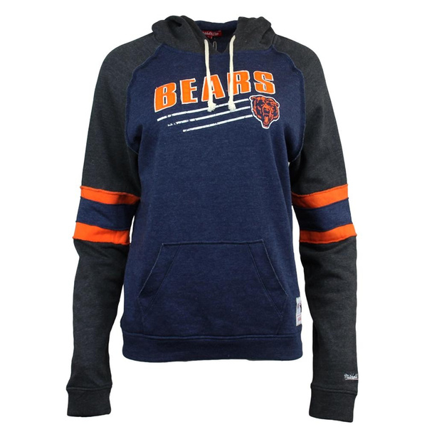 Mitchell & Ness Chicago Bears Coastal Hoodie Womens Casual Outerwear Casual  - Blue