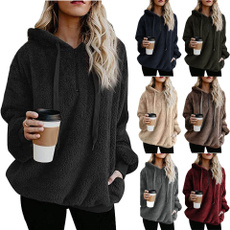 hooded, sweater coat, Long Sleeve, Coat