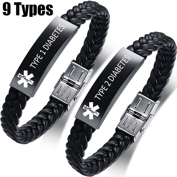 Theluckytag Upgraded Medical Bracelets Men Women with QR Code Medical Alert ID  Bracelets - Titanium Steel Wristband Fits Wrists Up 8''-10'' - More Space  Custom Emergency Medical ID Info - Yahoo Shopping