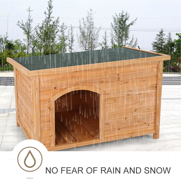 Extra Large Indoor Outdoor Dog Kennel Winter Pet House Shelter Wooden
