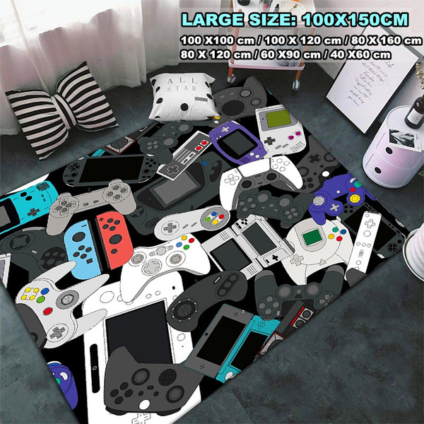 3D Gamer Controller Area Rugs Non-Slip Floor Mat Doormats Home Runner ...
