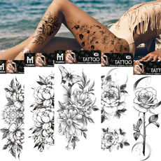 tattoo, Flowers, art, Waterproof