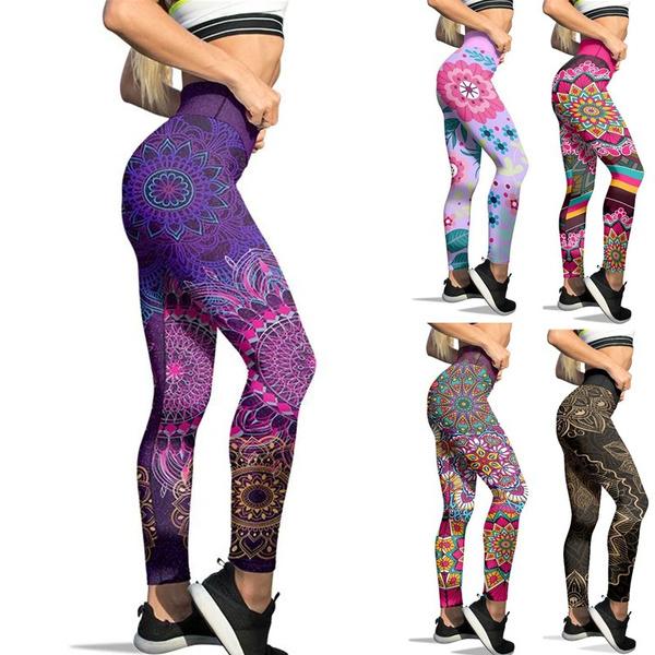 Gym Leggings for Women Size Casual Women Pants Print Plus High