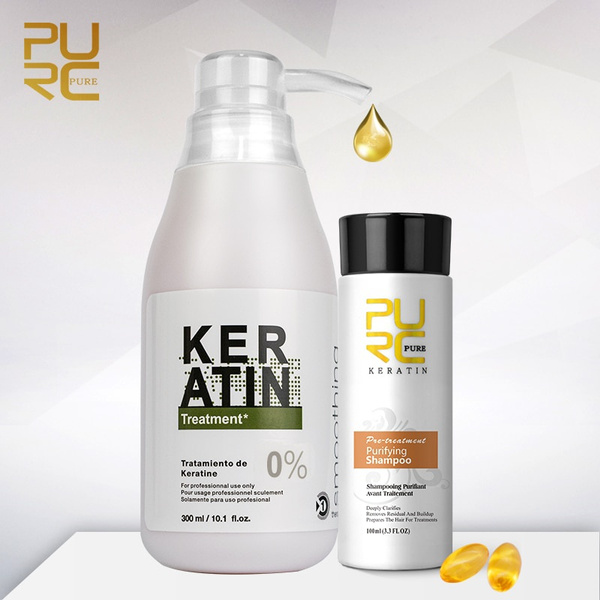 PURC Professional Keratin Hair Treatment Straightening Curly Hair