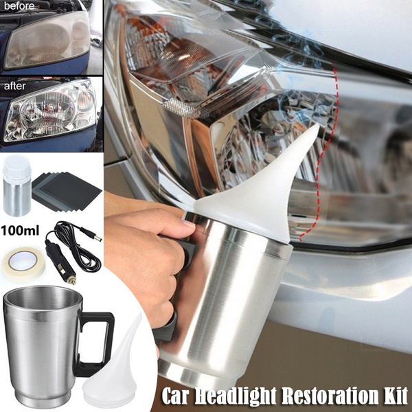 Car Headlight Lens Restoration Kit Headlamp Lens Restore Polishing Cleaning  Tools