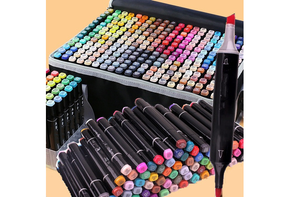 10-- 168 pcs/set Permanent Pro Art copic Style design alcohol Markers  sketch Pens Fine Point Twin Tips manga drawing set, Wish