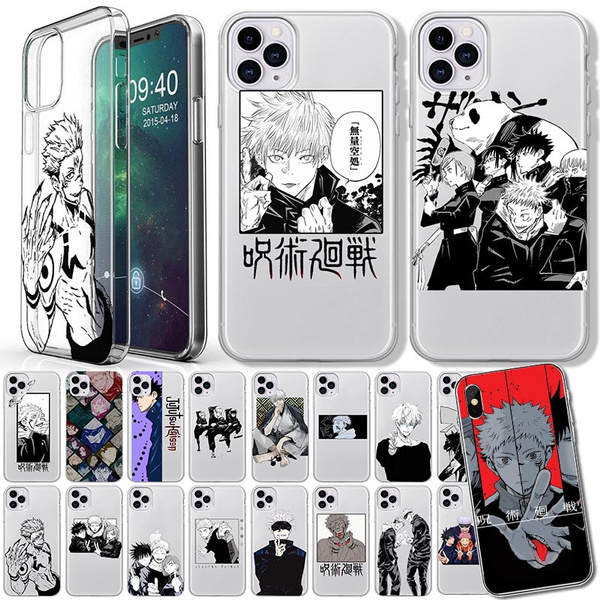 Japanese Anime Jujutsu Kaisen Phone Case For Iphone 12 Promax Iphone 11 Promax Iphone 8 8plus Iphone X Xr Xs Xsmax Iphone 6 6s Plus 7 7 Plus Iphone Se Soft Tpu Cover