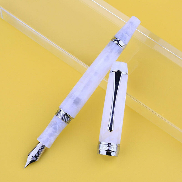 Chic Penbbs 456 Resin Negative Pressure Fountain Pen Fine 0.5mm Nib Writing 