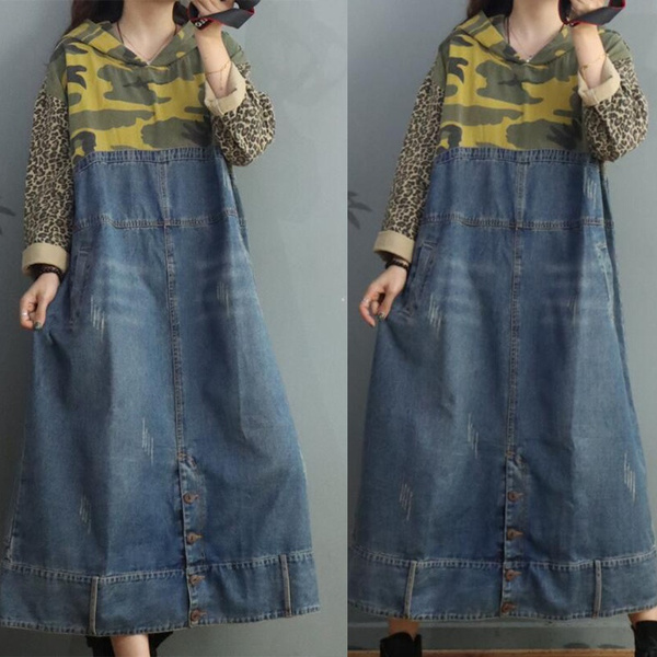 Camouflage Leopard Patchwork Denim 