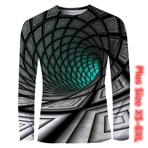 Men's Graphic optical illusion T-shirt 