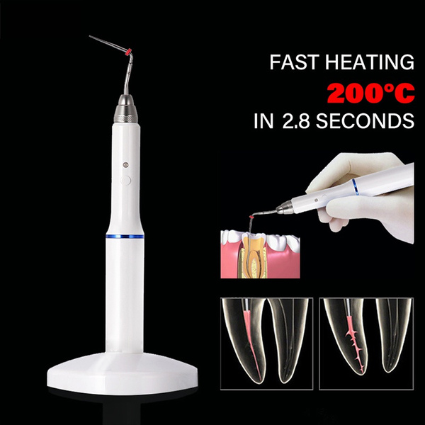 Dental Cordless Wireless Obturation System Endo Heat Pen + 2 Tips