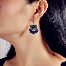 ethnicearring, acrylicroundearring, earringsjewelryaccessory, Jewelry