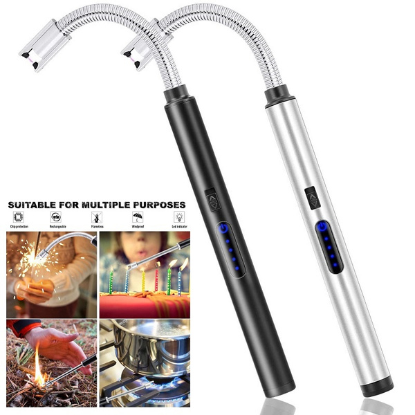 2 Packs Candle Lighter, Electric Lighter Long Grill Lighter Arc Lighter