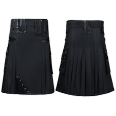 black skirt, scotlandskirt, Goth, mens skirt
