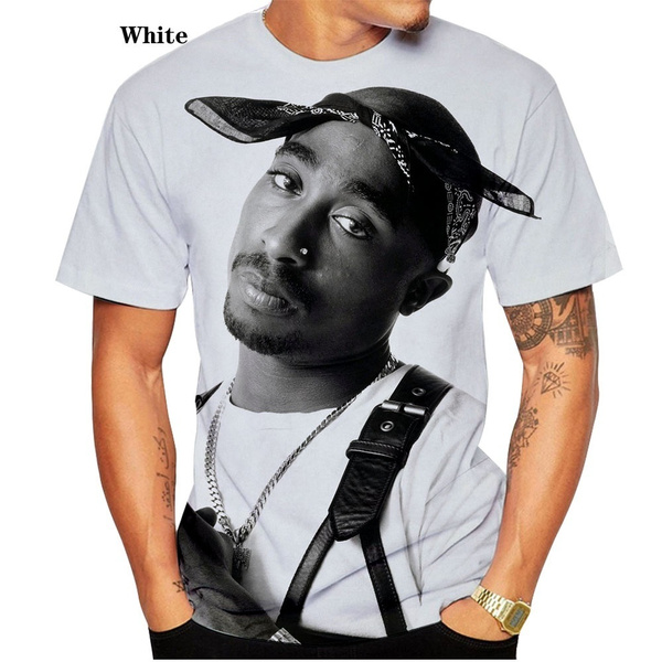 Cool 2PAC Tupac Shakur 3D T-Shirt Hip Hop Rapper Women Men New Tee Short Sleeve 