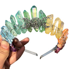 quartz, Colorful, crown, Hair Pins