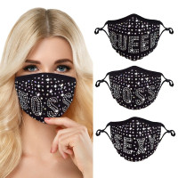 Yovic Bling Mesh Maske Mit Strasssteinen | Silber, Verstellbar | Für Nightclub, Halloween & Partys