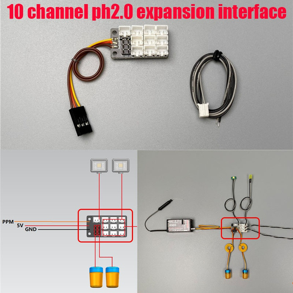 Light Group PH2.0 Extension Module Terminal Block For 1/14 Tamiya MFC Light Group PH2.0 Extension Module Terminal Block For 1/14 Tamiya MFC
