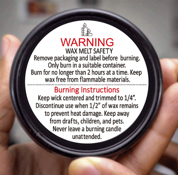 Buy Wax Melt & Candle Safety Labels