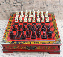 Stereo, Chess, Wooden, Characters