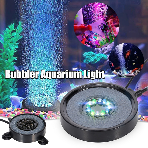 Aquarium Bubbler Aquarium Light Aquarium Air Stone Disk Round Fish Tank ...