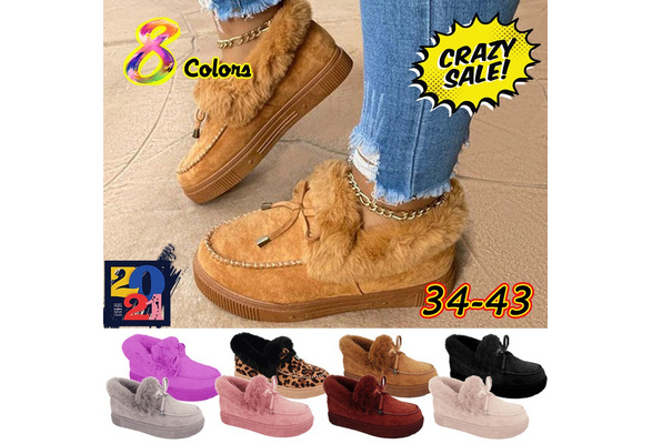 2021 Women's Fashion Comfy Flat Loafers Moccasins Boots Ladies