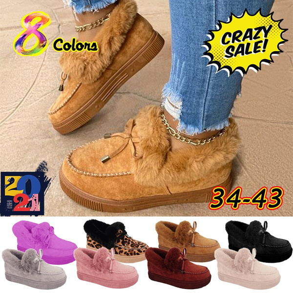 Fluffy sales loafers womens