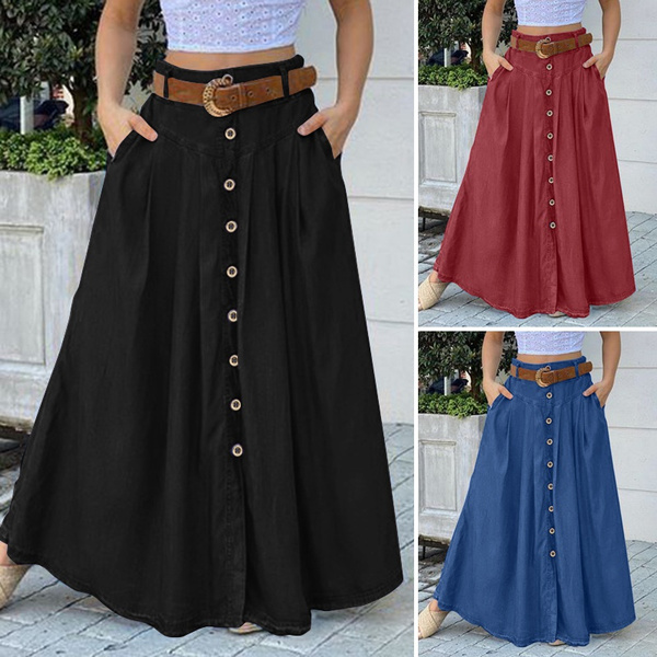 Plus size clearance maxi linen skirt