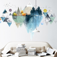 Mountain, Triangles, Wall Decal, vinyl