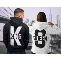 king and his queen hoodies