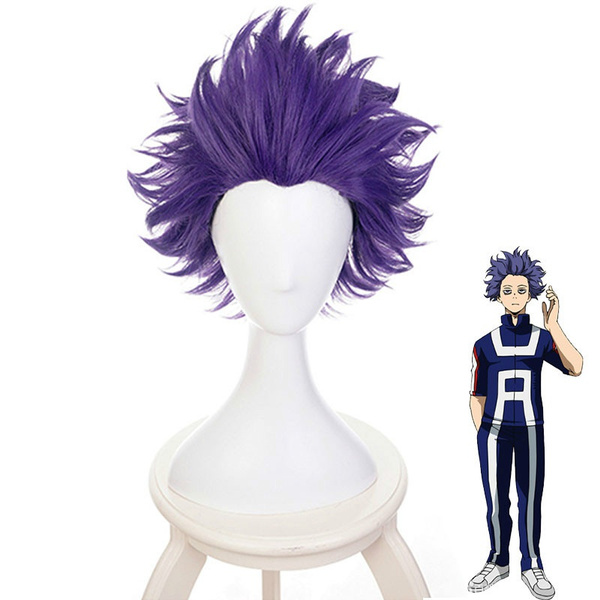 Boku No Hero Academia Shinsou Hitoshi Shinso Cosplay Wig My Hero Academia Short Purple Synthetic 