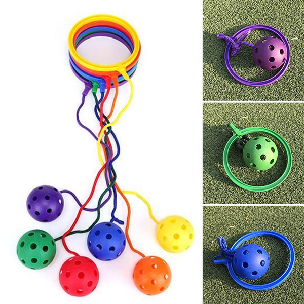 Vosarea 6pcs Skipper-Skip Ball Toy Beweglichkeits-Spielzeug Überspringen und springen Sie Spielzeug für Cardio-Gesundheit und Koordination